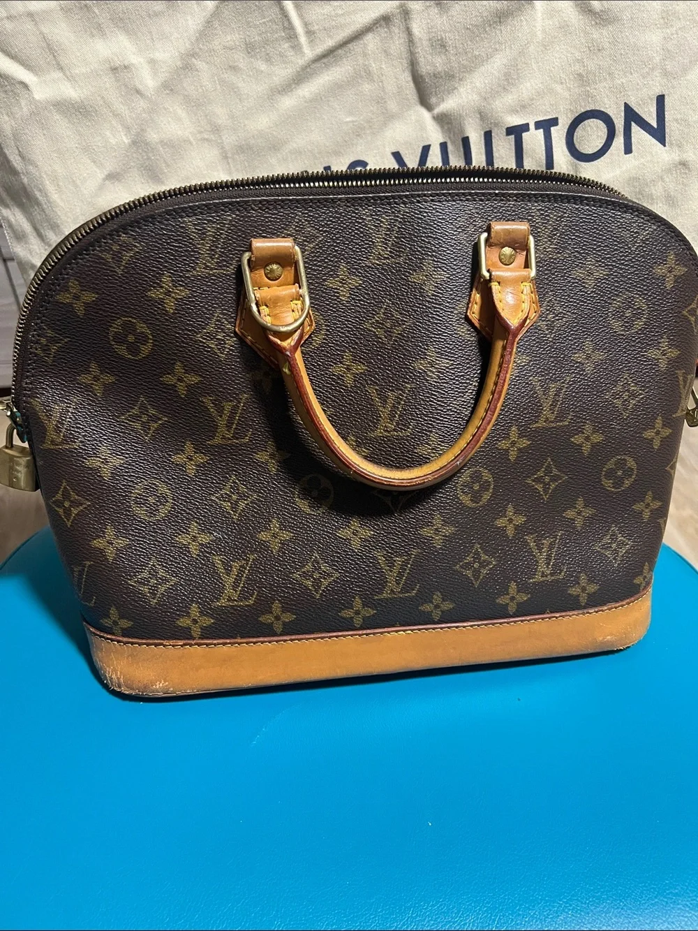 Louis Vuitton Monogram Canvas Key & Card Holder in Brown and Tan